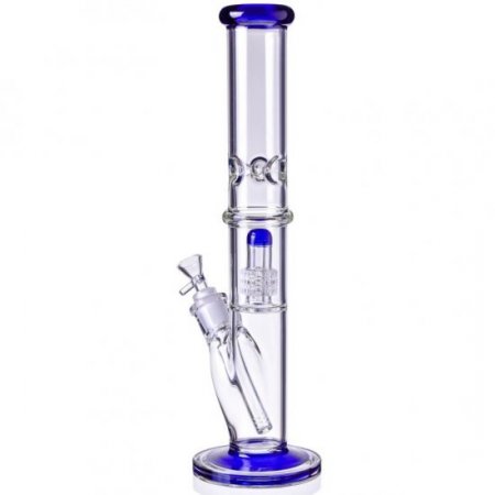 16" Inline Matrix Percolator Bong Glass Water Pipe Thick and Heavy Blue New