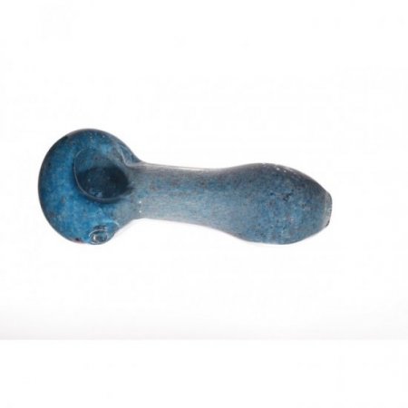 3" Marble Swirled Hand Pipe - Turquoise Blue New
