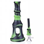 The Liberty Bell Portable Silicone Glass Hybrid Bong with 14mm Glass bowl New