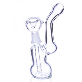 5" Clear Bubbler Percolator Dry Herb New
