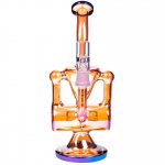 Fury 420 9" Golden Fumed Recycler Classic Bong New