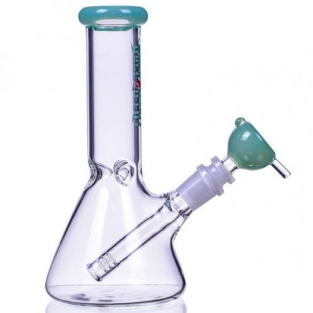 Lil Zilla 7" Thick Beaker Base Bong Milky Green New