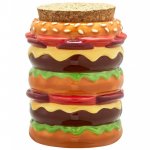 Whataburger Ceramic Cheese Burger Stash Storage Jar New