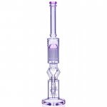 16" Inch Large Sprinkler to Tree Perc Bong Glass Water Pipe 14mm Male Dry Herb Bowl Pink New