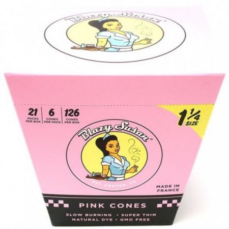 Blazy Susan Pink Pre Rolled Cones Box New