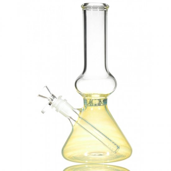 10.5\" 24KT Gold Color Changing Bong - Beaker Bottom Bong New