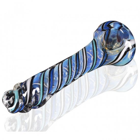 5\" Twisted Tip Glass Pipe New