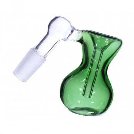 Retro Angled Ashcatcher 14mm Green New