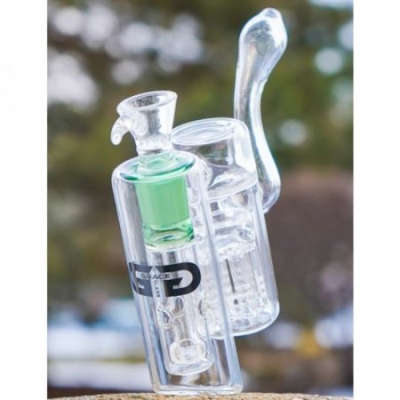 Grace Glass 7" Double Chamber w/ Dual Perc Bubbler New