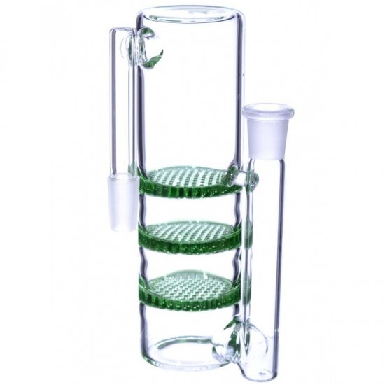 Triple Honeycomb AshCatcher 14mm Green New