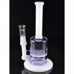 5" Micro Honeycomb Oil Rig Water Pipe White & Purple New