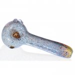 The Wolf Spider - 3 Blue Fumed Glass Spoon Hand Pipe Glass Bowl New