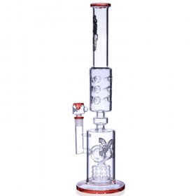 21" Donut Perc into Swiss Showerhead Perc Glass Bong One week only !! New