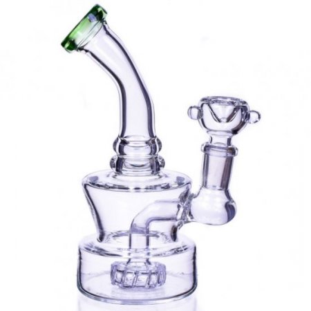 Osaka Smoker - Tilted Neck Showerhead Perc Bong New