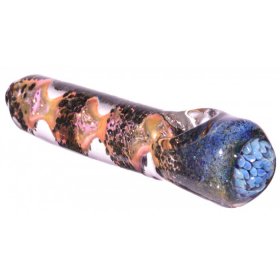The Wormhole - 5 Golden Blue Glass Pipe New