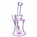 The Iced Pink 7 inch Mini Water Pipe in Pink New