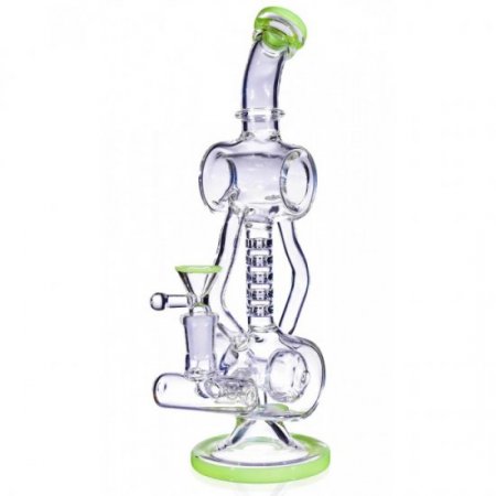 Eitri's Recycler 12" Recycler Rig With Double Barrel To Donut To Upline Design Perc New