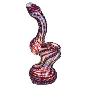 6" Bubbler Rustic Red New