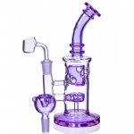 Faberge egg Bong with Circ Perk Shower Head Purple New