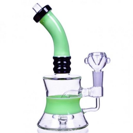 Sour n Sweet Smoke 8" Tilted Neck Showerhead Perc Bong New