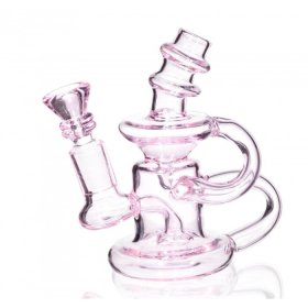 The Pink Surfer 5 Mini Water Recycler Bubbler Girly Bong Pink New
