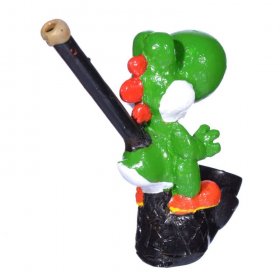 6" Character wooden pipes Yoshi New