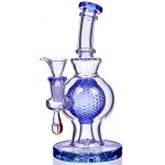 SpikeyBall Smoke 8" Tilted Globe Design Matrix Perc Bong New