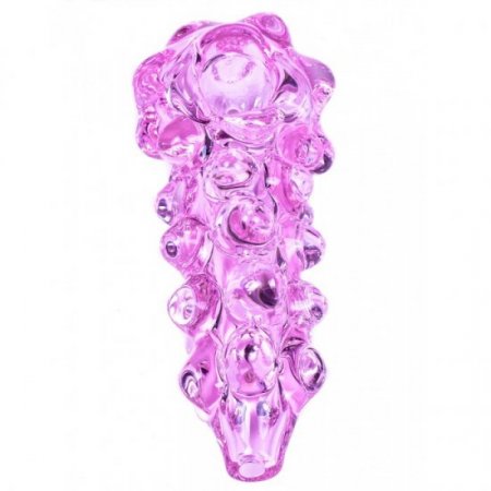 The Interdimensional Being - 5 Translucent Girly Hand Pipe - Pink New