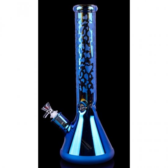 Smoke Chameleon- Chill Glass 15\" Thick Iridescent Beaker Base Bong New