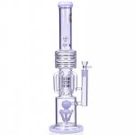 Smoke Runner On Point Glass 20" 6 Arm w/ Sprinkler Perc Bong White New