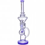 Smoking Princess Lookah 17" Inline Recycler Perc Bong Pristine Iris New