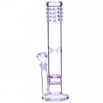 13" Girly Double Honeycomb Bong With Tornado Water Pipe Pink With Marble Accent New