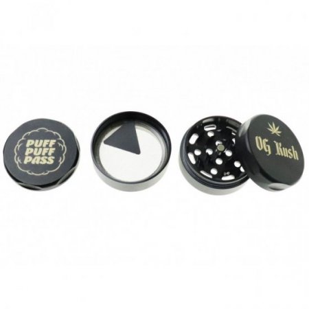 Dark Feeling's Puff Puff Pass OG KUSH 55mm 3-Stage Grinder New