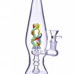 Knysna Seahorse 8" Colorful Showerhead Lava Lamp Bong New