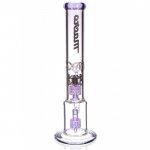 16" Inline Circ Perc to Stereo Domed ShowerHead Purple New