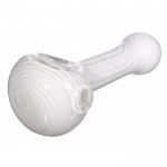 4 Milky White Stripe - Hand Pipe New