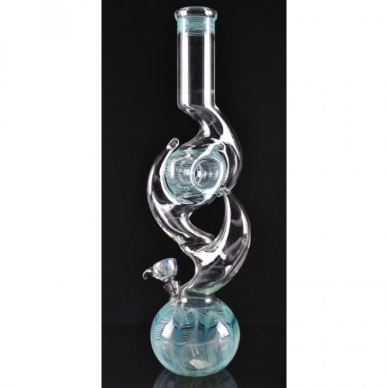 16\" The Milky Way Double Horned Thick Glass Zong Bong New