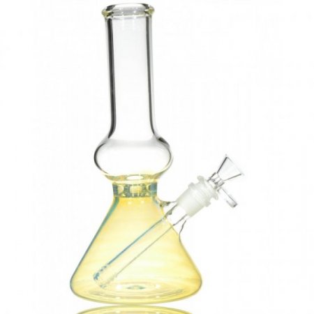 10.5" 24KT Gold Color Changing Bong - Beaker Bottom Bong New