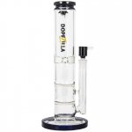 12" Extra Heavy Dual Honeycomb Bong Water Pipe Black New