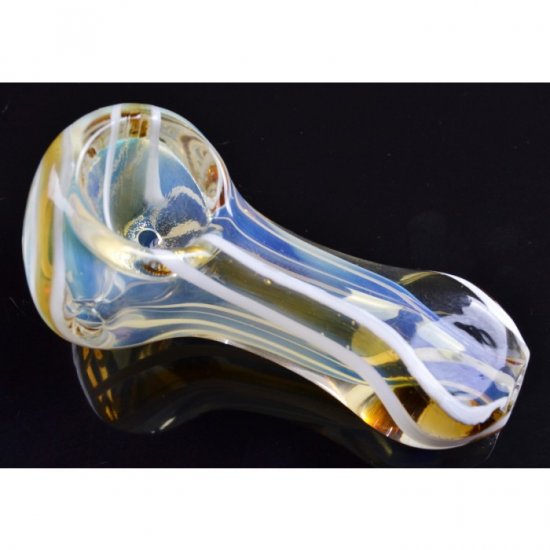 2.5\" Mystic Fumed Spoon Glass Hand Pipe New