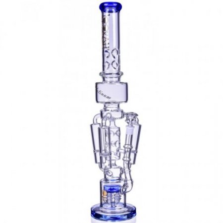 The Imperial Lookah 23" Sprinkler Perc to Triple Honeycomb Chamber Bong Ice Blue New