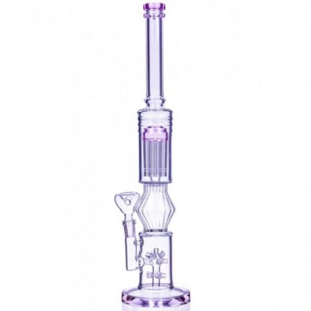 16" Inch Large Sprinkler to Tree Perc Bong Glass Water Pipe 14mm Male Dry Herb Bowl Pink New