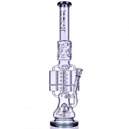 Strange Smoke Lookah 20" Sprinkler Perc And Quad Honeycomb Bong BLUE COLOR!!! New