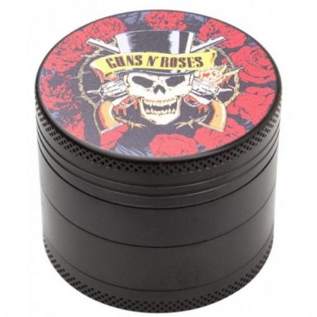 Wild West Guns N' Roses Skulls & Pistol 3-Stage Grinder 50MM New