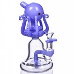 Dr. Otto Octavius Lookah 9" Showerhead Perc Bong Milky Blue New