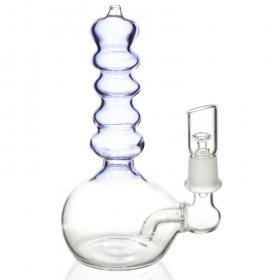 The Portable Lava Tube Mini Oil Dab Rig with Oil Dome and Nail and Dry Herb Bowl Purple New