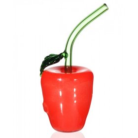 Apple Pot - 5.5 Red Apple Looking Hand pipe New