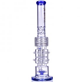 Neptune Trophy Lookah 20" Sprinkler Perc To Honeycomb Barrel Perc Blue New