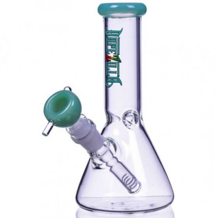 Lil Zilla 7" Thick Beaker Base Bong Milky Green New