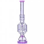 Strange Smoke Lookah 20" Sprinkler Perc And Quad Honeycomb Bong Pink New